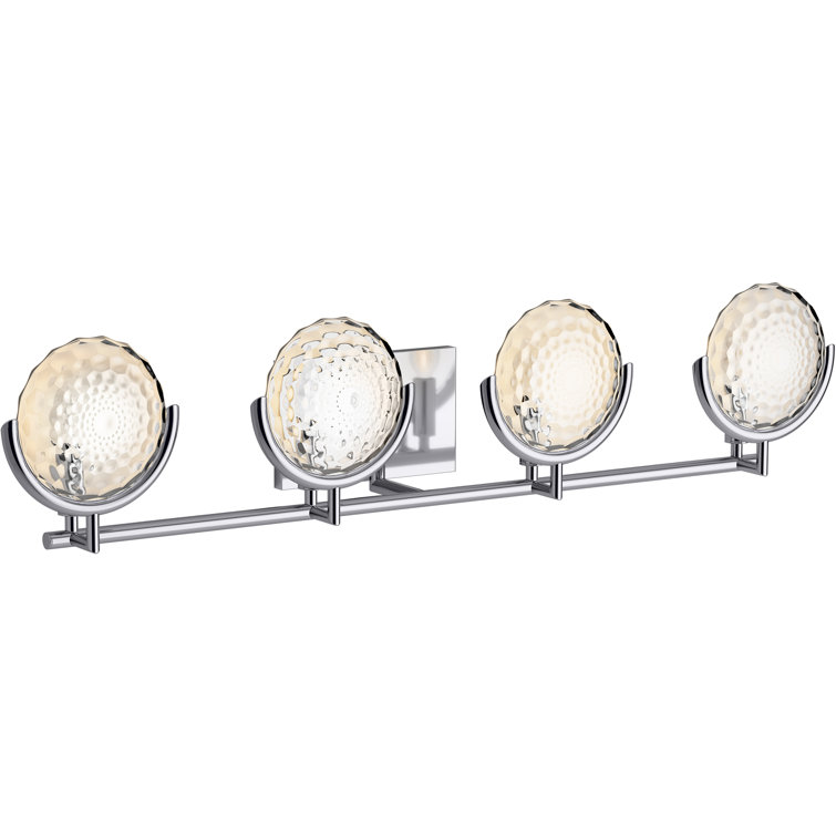 Arendela Four-Light Polished Chrome Vanity Sconce