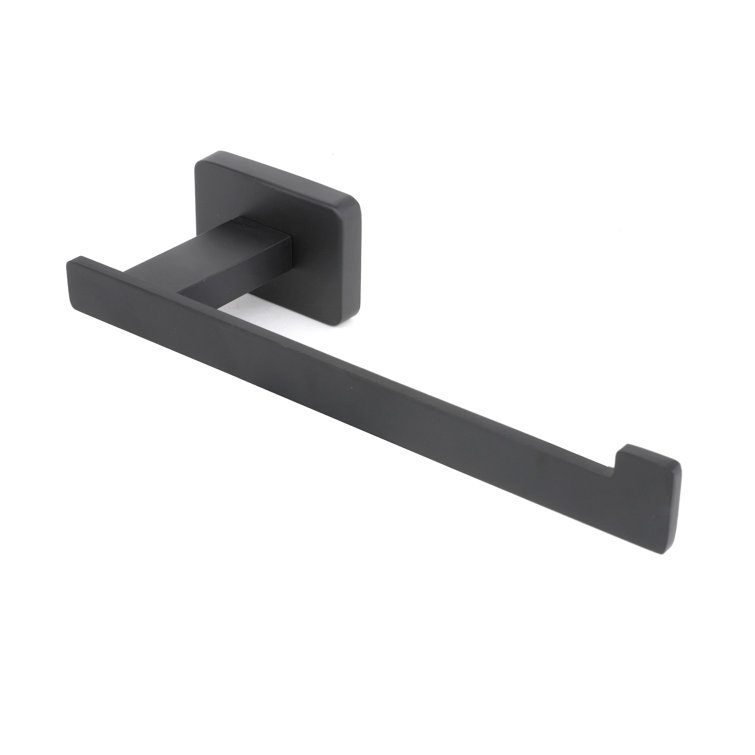 Chicago Series Black Metal 4-Piece Bathroom Hardware Set