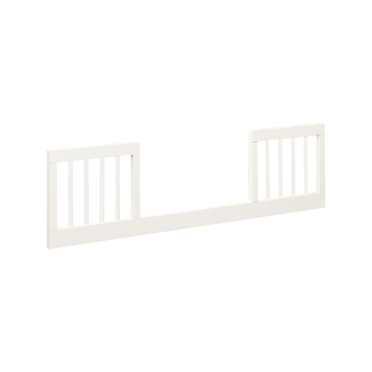 White Solid Beechwood Toddler Bed Conversion Rail