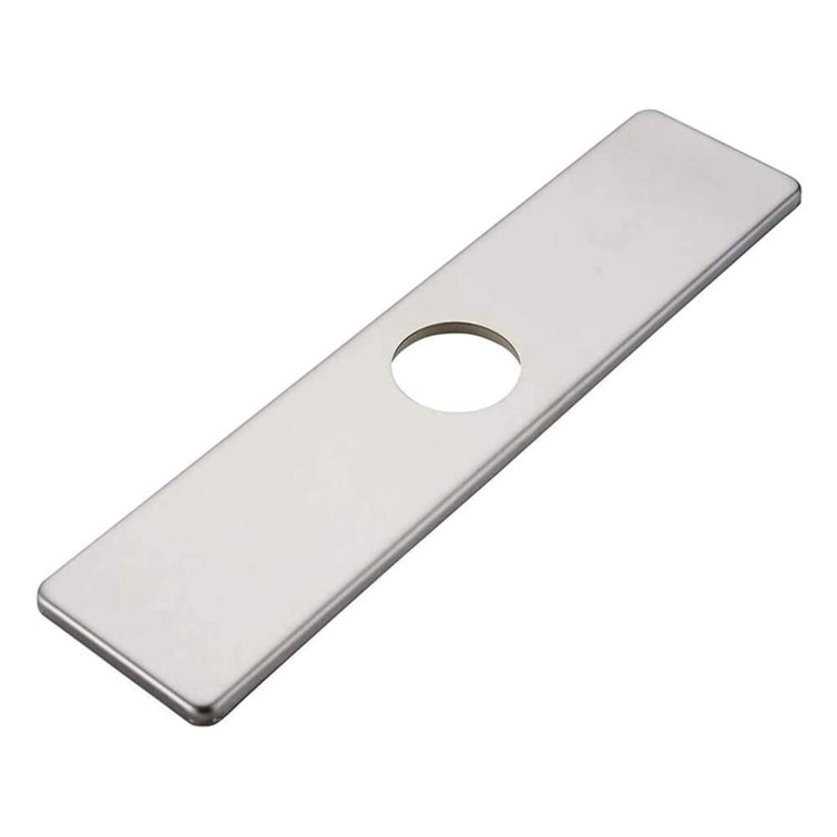 Brushed Nickel Stainless Steel Bathroom Sink Hole Cover Plate