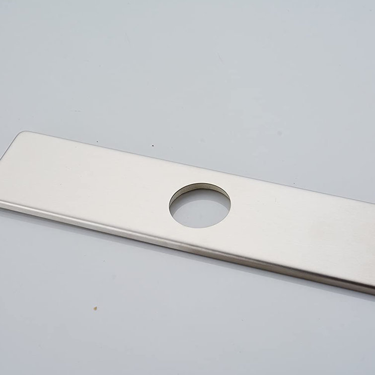 Brushed Nickel Stainless Steel Bathroom Sink Hole Cover Plate