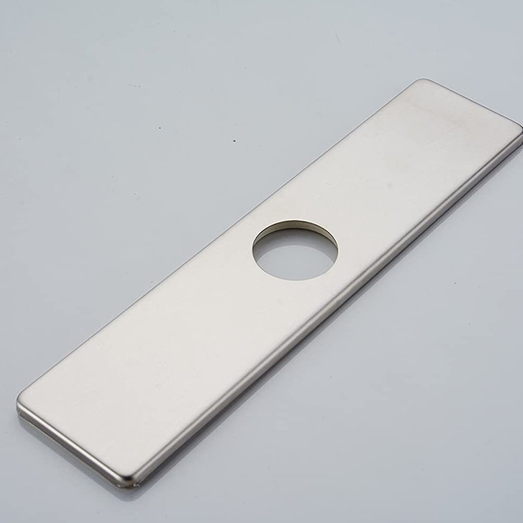 Brushed Nickel Stainless Steel Bathroom Sink Hole Cover Plate