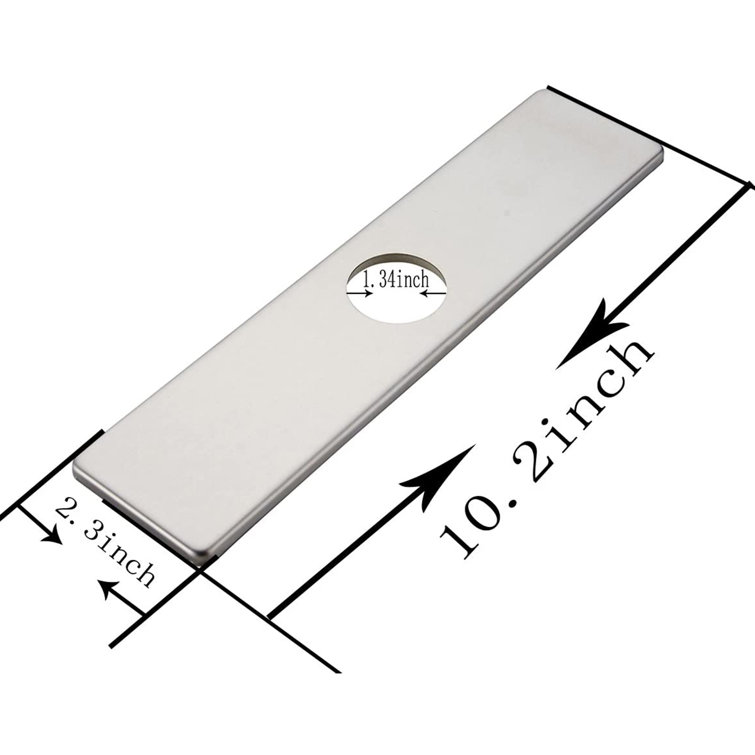 Brushed Nickel Stainless Steel Bathroom Sink Hole Cover Plate