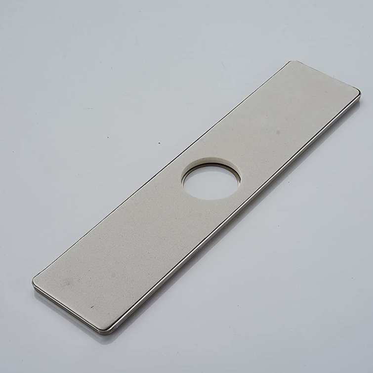 Brushed Nickel Stainless Steel Bathroom Sink Hole Cover Plate