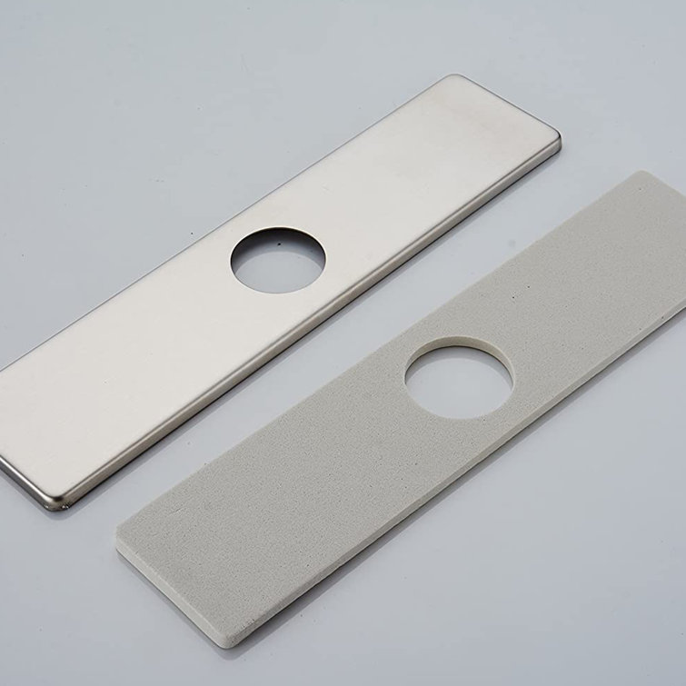 Brushed Nickel Stainless Steel Bathroom Sink Hole Cover Plate