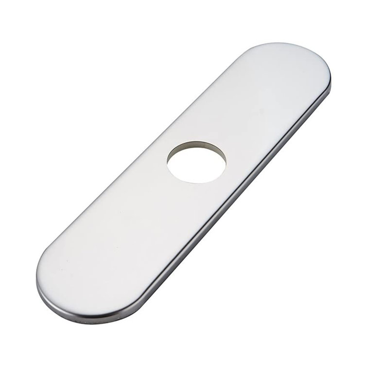 Polished Chrome Kitchen Sink Faucet Hole Cover Plate