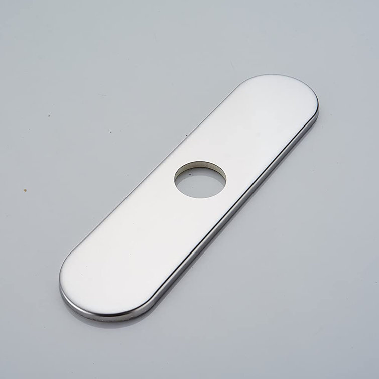 Polished Chrome Kitchen Sink Faucet Hole Cover Plate