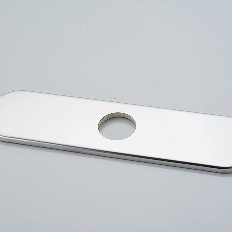 Polished Chrome Kitchen Sink Faucet Hole Cover Plate
