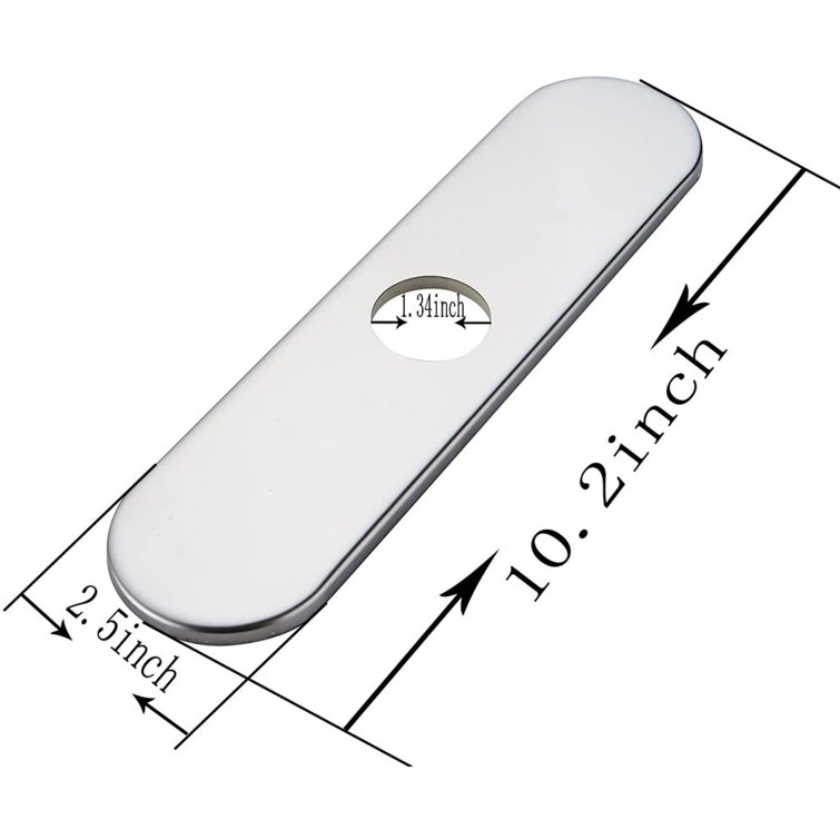 Polished Chrome Kitchen Sink Faucet Hole Cover Plate