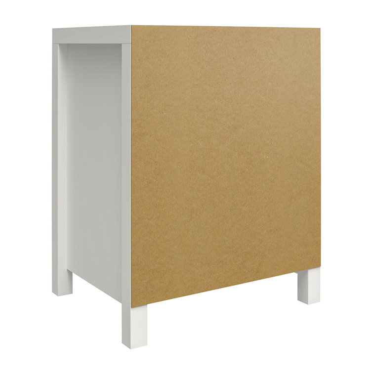 Monarch Hill Haven White and Gold Kids' 1-Drawer Nightstand