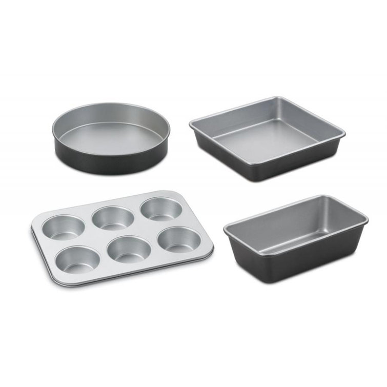 Cuisinart Nonstick Silver and Black 4-Piece Bakeware Set
