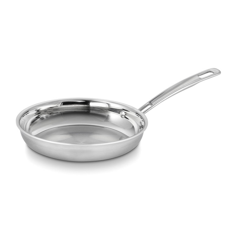 Stainless Steel 12" Non-Stick Skillet with Helper Handle