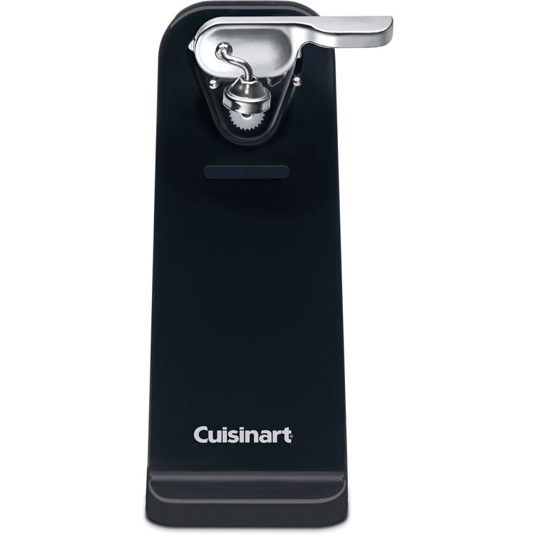 Black Stainless Steel Electric Can Opener with Power Cut Blade