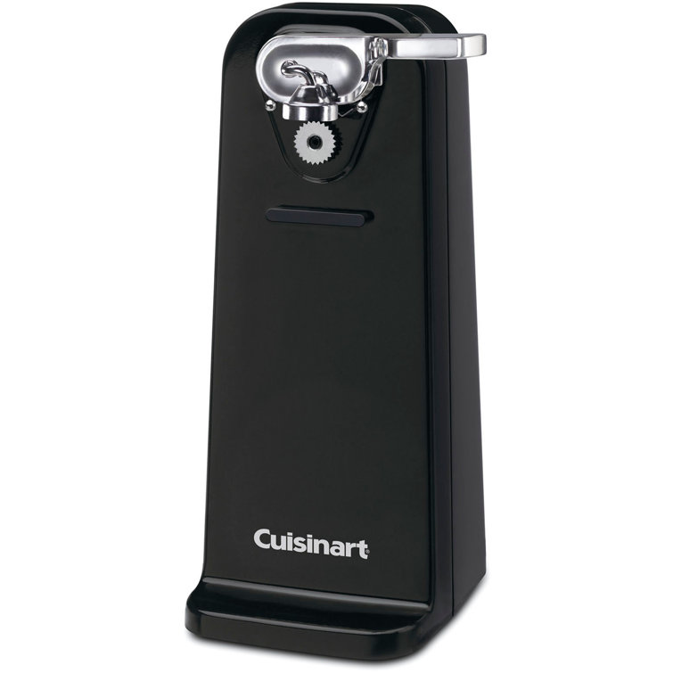 Black Stainless Steel Electric Can Opener with Power Cut Blade