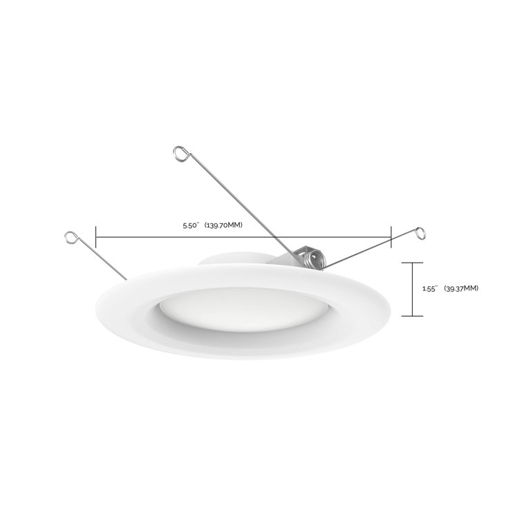 White 5-6 Inch LED Retrofit Recessed Lighting Kit, 6-Pack