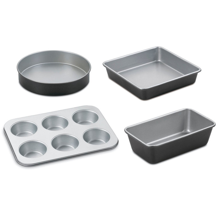 Cuisinart Nonstick Silver and Black 4-Piece Bakeware Set