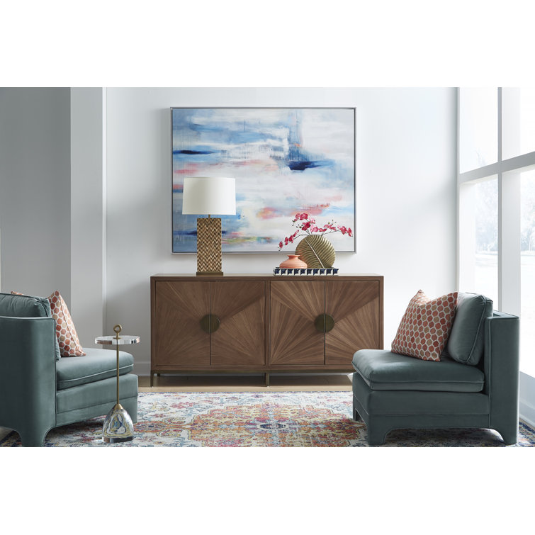 Emory 72'' Brown Solid Wood Sideboard with Adjustable Shelving