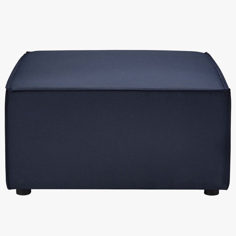 Navy Aluminum 5-Piece Outdoor Sectional Sofa