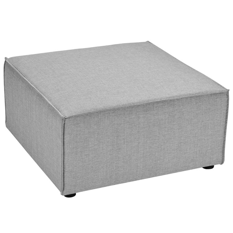 Gray Aluminum Outdoor Patio Sectional Sofa with Cushions
