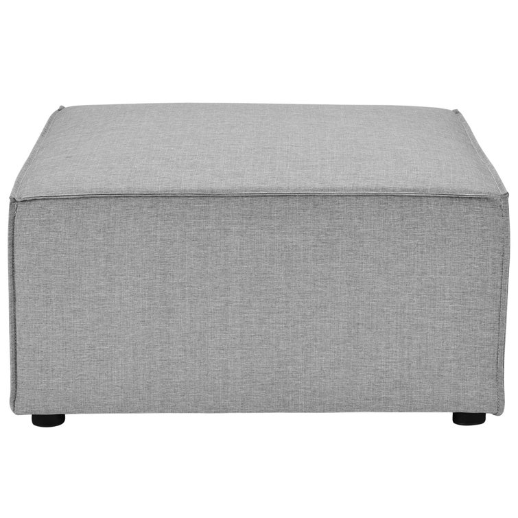 Gray Aluminum 6-Piece Outdoor Sectional Sofa with Cushions