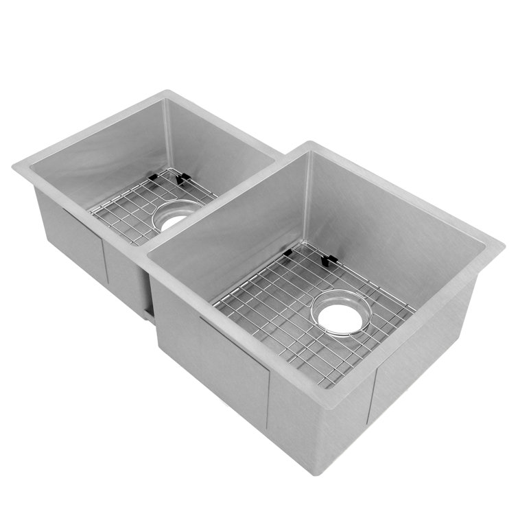 Jackson 32" Stainless Steel Double Basin Undermount Kitchen Sink