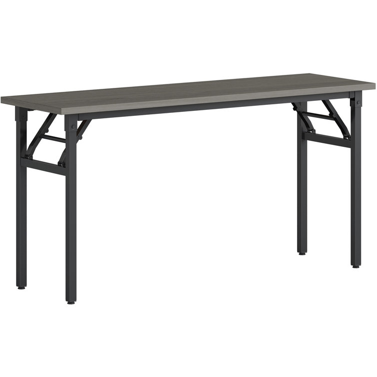 Gray Folding Training Table with Metal Frame, 60" x 18"