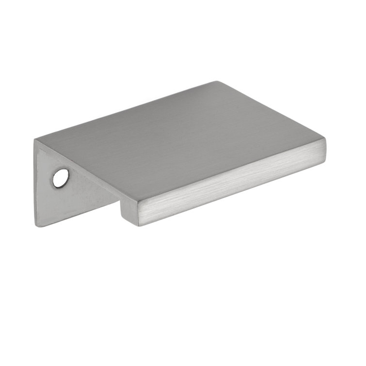 Ethan Brushed Nickel Rectangular Finger Pull with Mounting Hardware