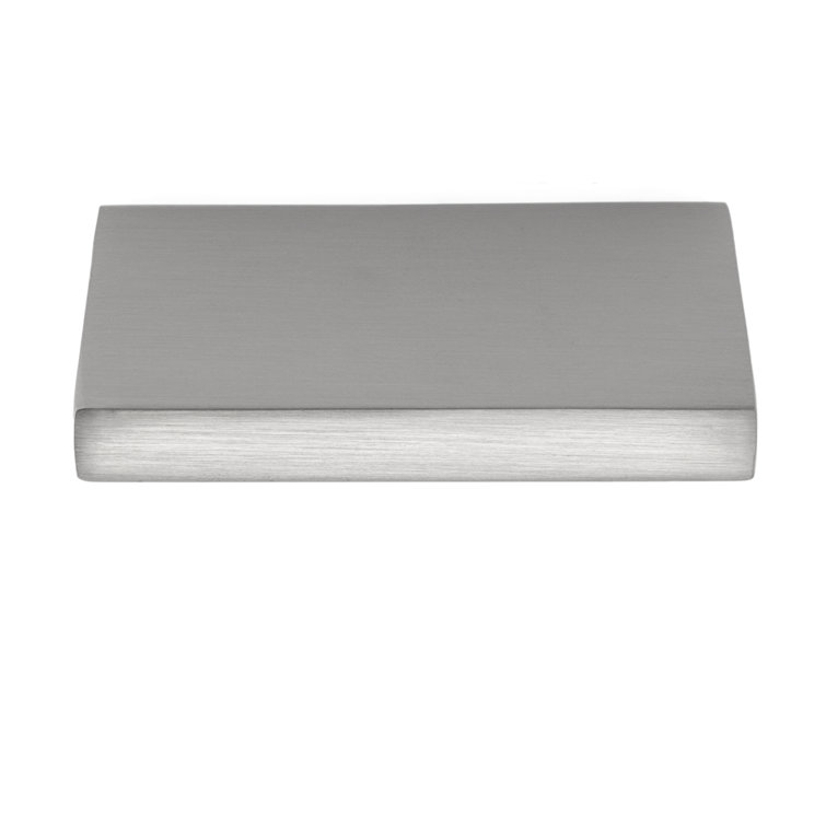 Ethan Brushed Nickel Rectangular Finger Pull with Mounting Hardware