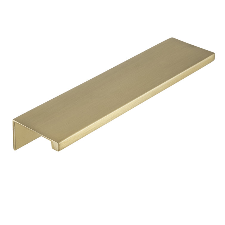 Ethan 4" Brushed Brass Finger Pull with Mounting Hardware