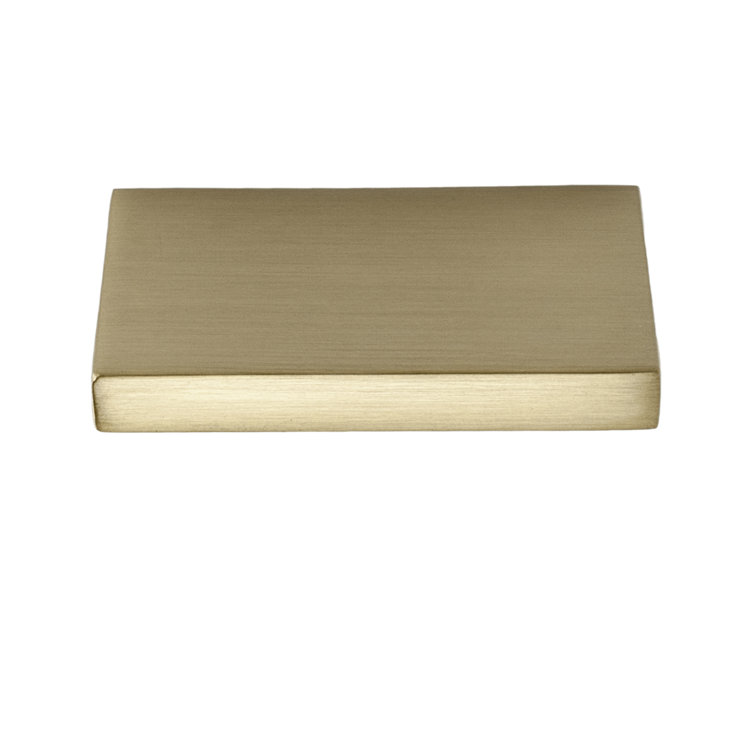Ethan 4" Brushed Brass Finger Pull with Mounting Hardware