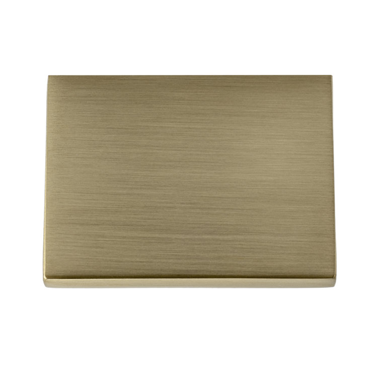 Ethan 4" Brushed Brass Finger Pull with Mounting Hardware