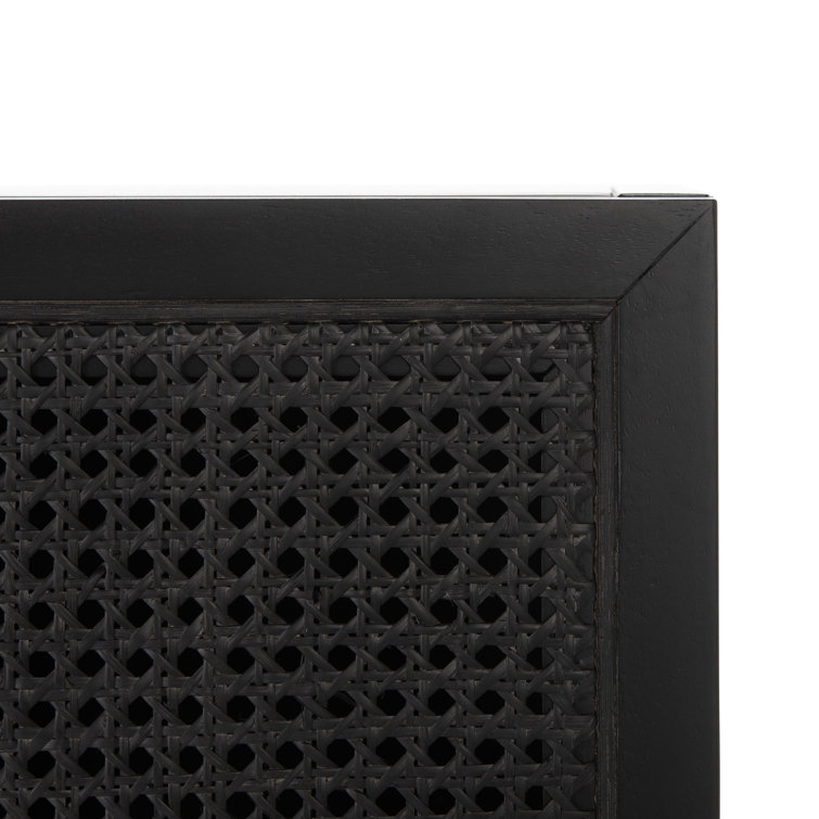 Black Rattan and MDF Contemporary Sideboard