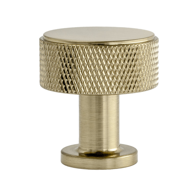 Kent Satin Brass Round Knurled Cabinet Knob Multipack