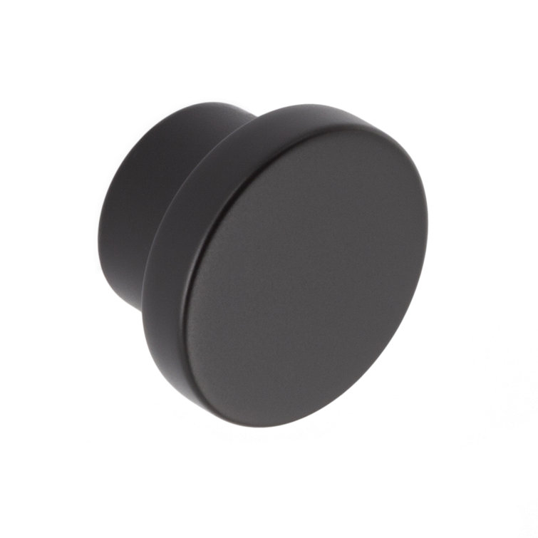 Matte Black Round Brass Cabinet Knob Multipack