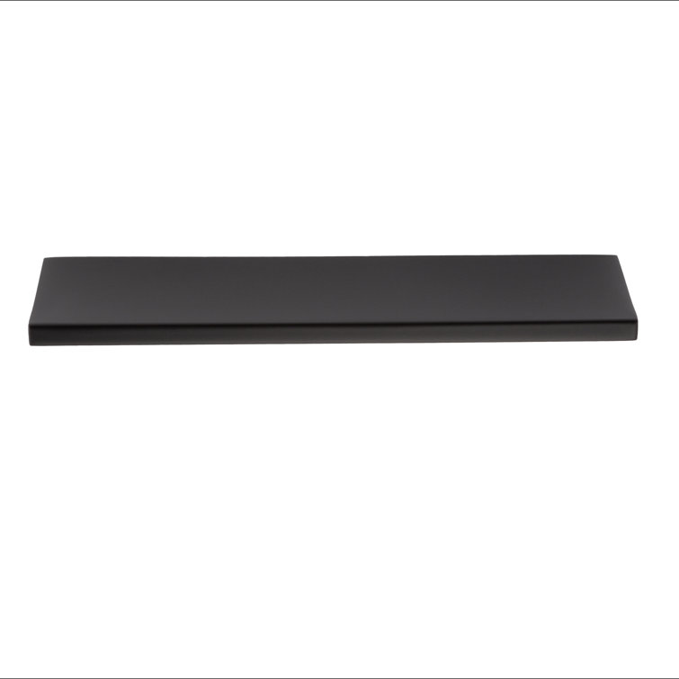 Ethan Matte Black Rectangular Finger Pull with Mounting Hardware