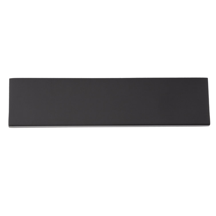 Ethan Matte Black Rectangular Finger Pull with Mounting Hardware