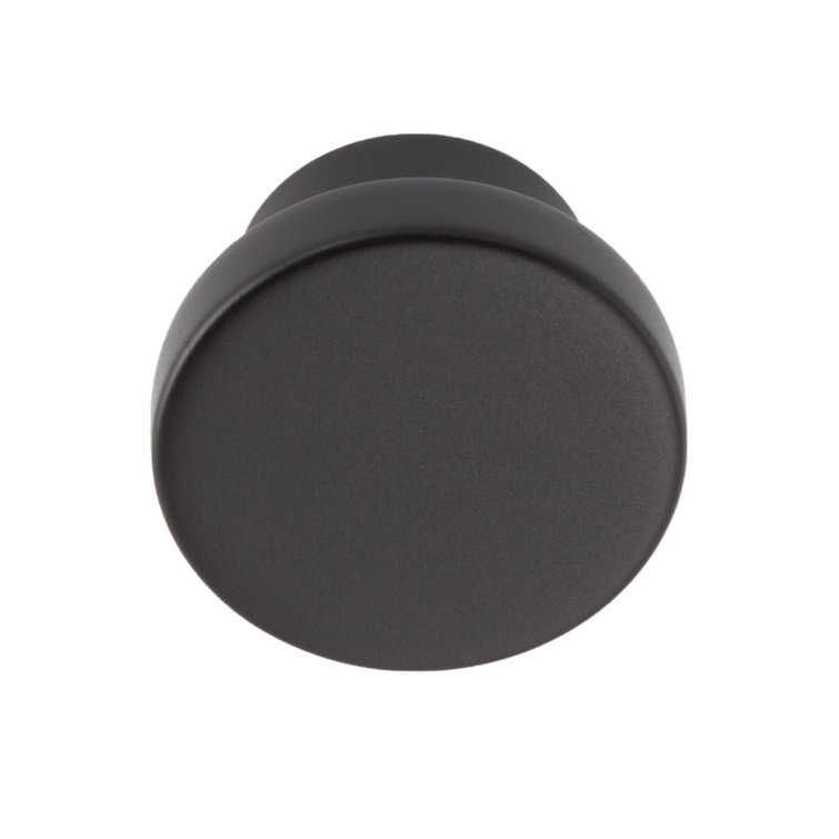 Matte Black Round Brass Cabinet Knob Multipack