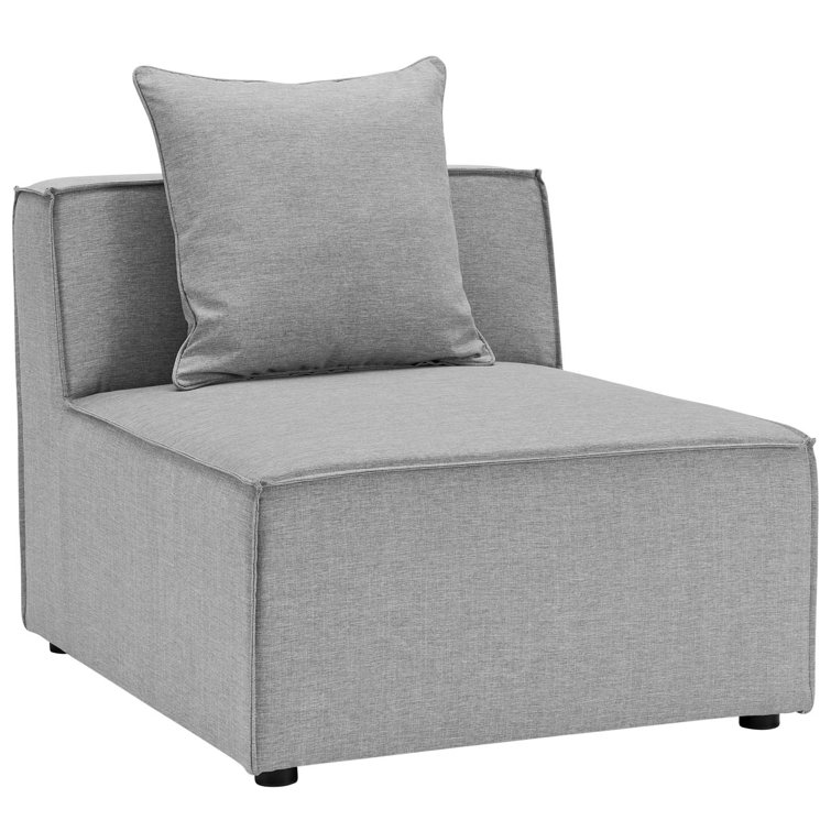 Gray Aluminum 8-Piece Outdoor Patio Sectional Sofa Set
