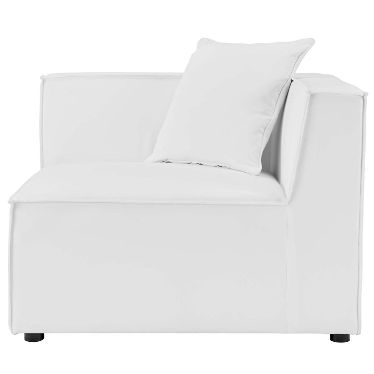 Saybrook White Aluminum 8-Piece Outdoor Sectional Sofa
