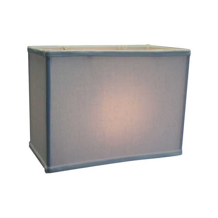 Premium White Linen 12" Rectangular Drum Lamp Shade