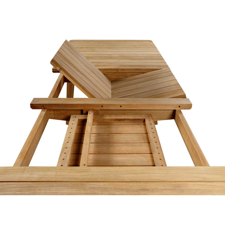 Skagen Large Rectangular Teak Extendable Outdoor Dining Table