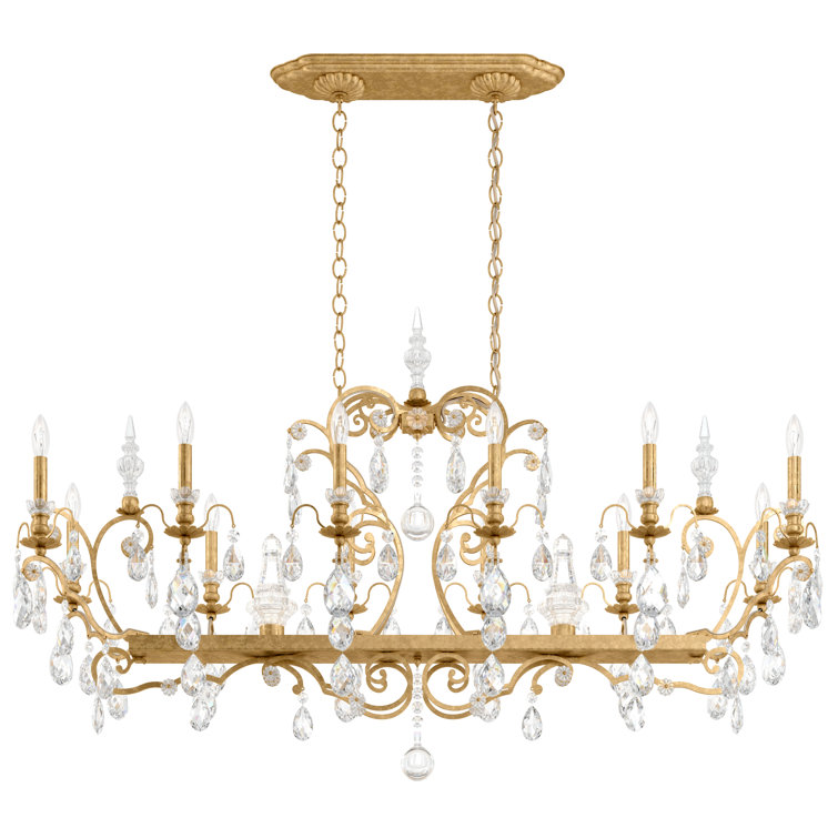 Heirloom Gold Renaissance 13-Light Chandelier with Clear Heritage Crystal