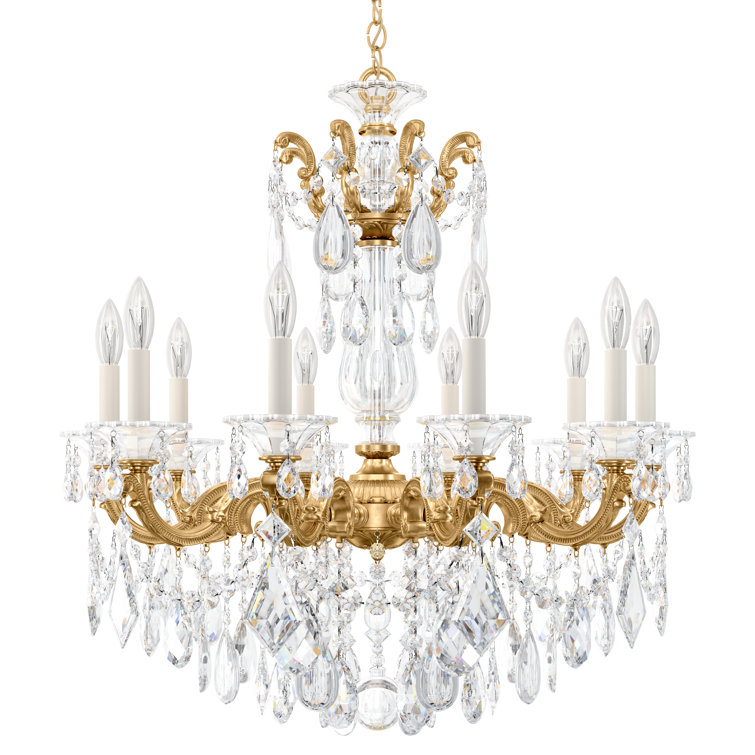 Heirloom Gold La Scala 10-Light Heritage Crystal Chandelier