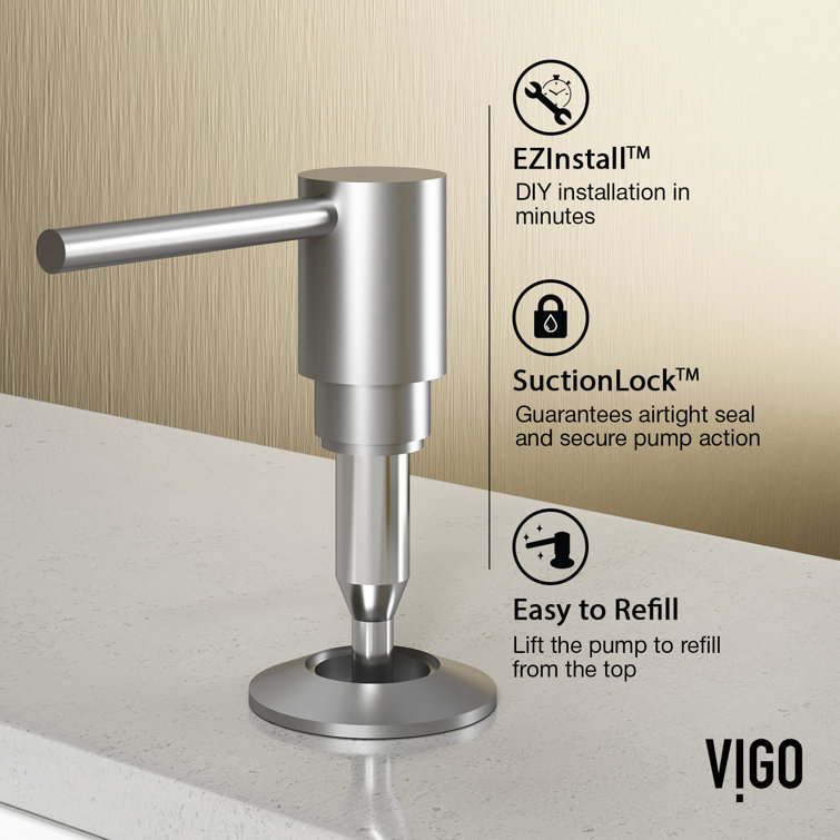 Stainless Steel Pull-Down Sprayer Kitchen Faucet with Soap Dispenser