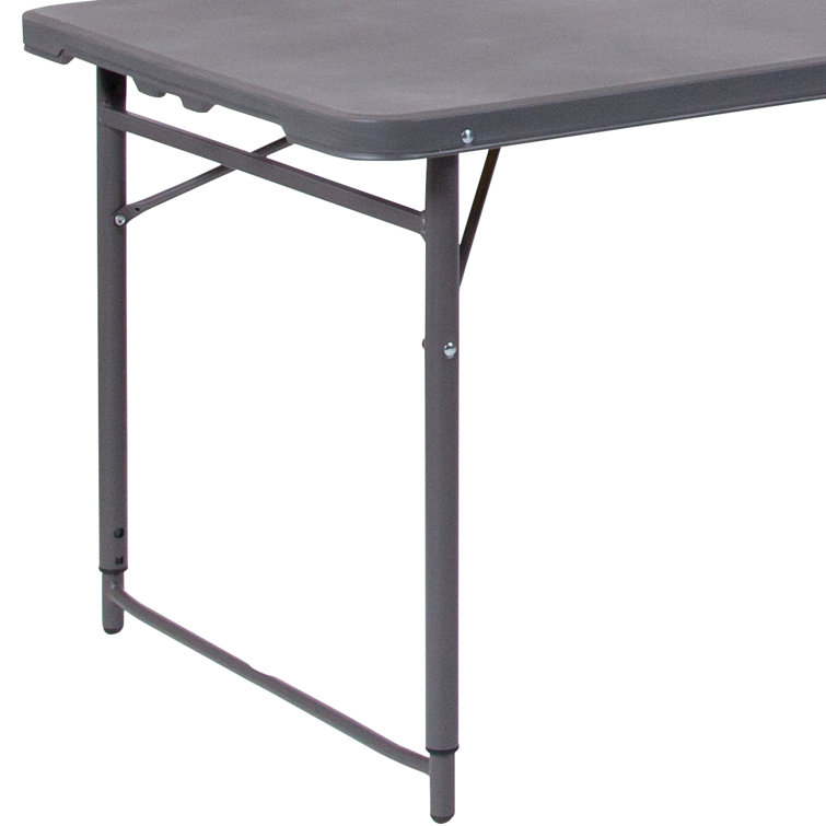 VersaFold 48" Dark Gray Adjustable Height Bi-Fold Table