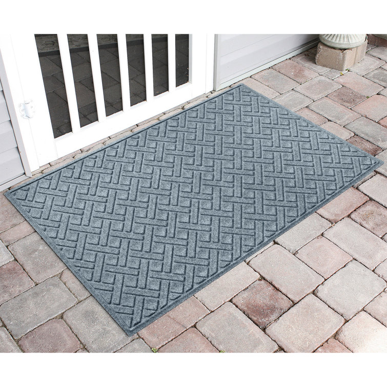 Bluestone Lattice Pattern Outdoor Door Mat 35" x 59"