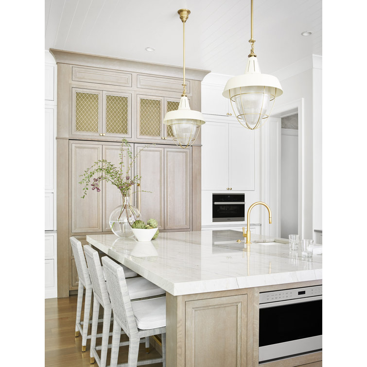 Transitional 15" Polished Nickel Kitchen Faucet with Pull-out Spray