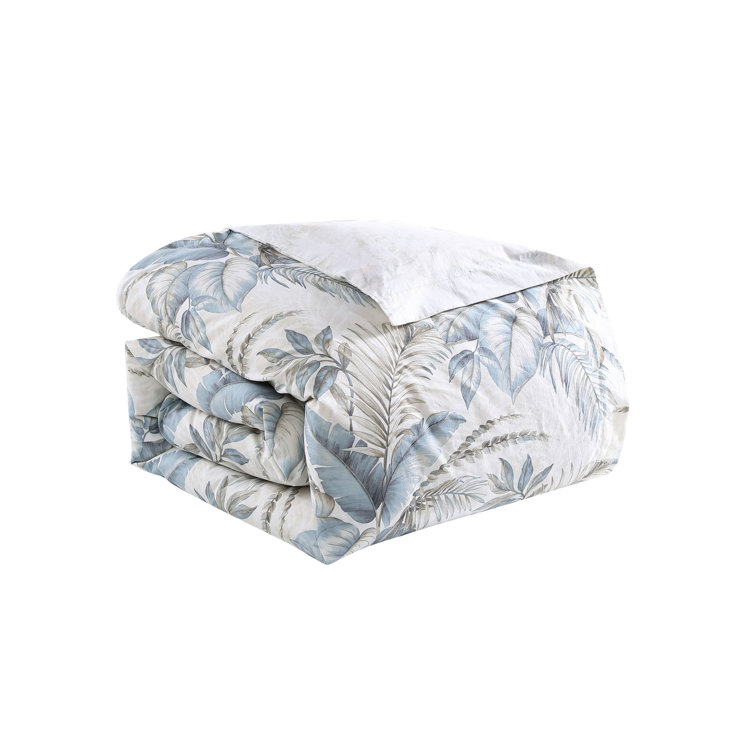 King Blue Cotton Reversible Comforter Set with Shams