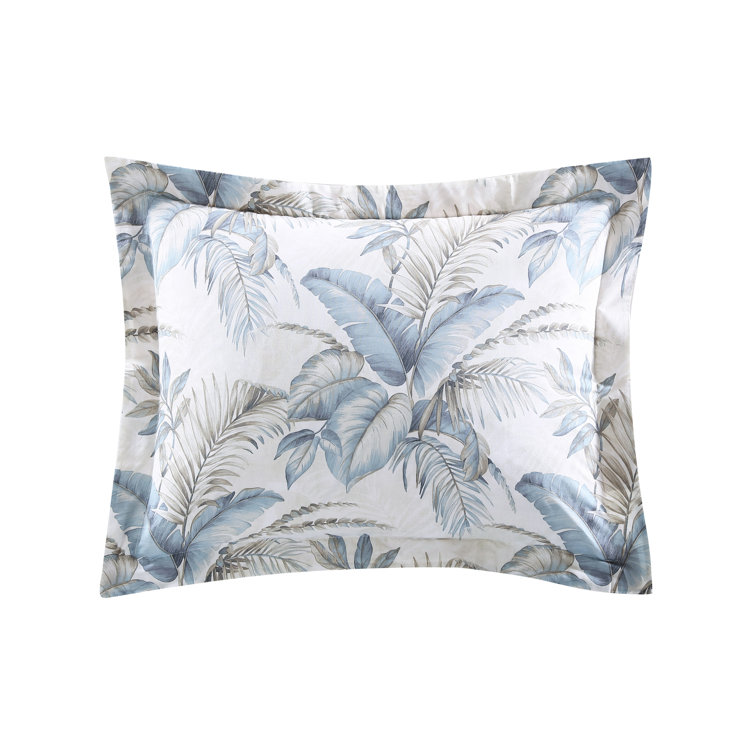 King Blue Cotton Reversible Comforter Set with Shams