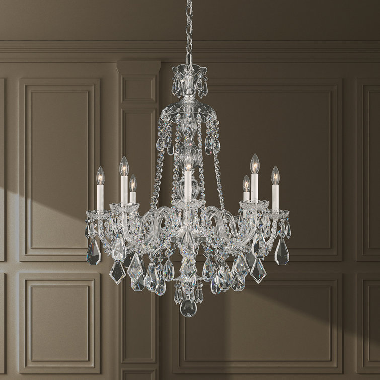 Hamilton 28'' Jet Black and Crystal Traditional Chandelier